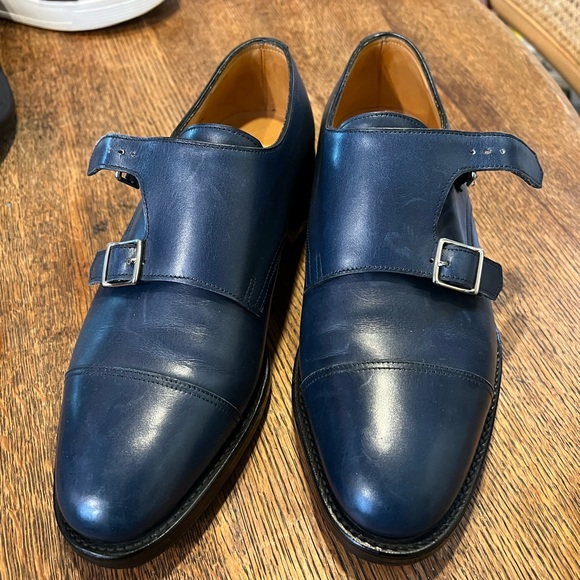 British Brand John Lobb blue leather men’s shoes size 39 - Picture 2 of 11
